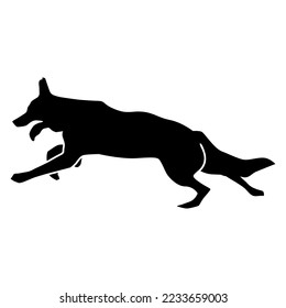 silhouette dog icon or logo isolated sign symbol vector illustration - high quality black style vector icons