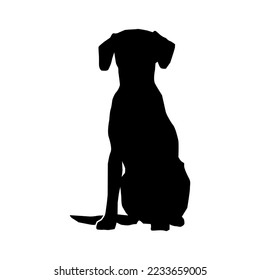 silhouette dog icon or logo isolated sign symbol vector illustration - high quality black style vector icons