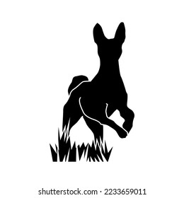 silhouette dog icon or logo isolated sign symbol vector illustration - high quality black style vector icons