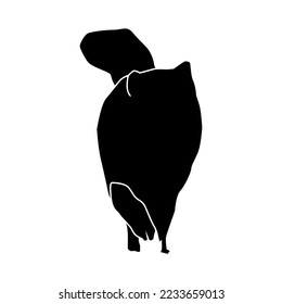 silhouette dog icon or logo isolated sign symbol vector illustration - high quality black style vector icons