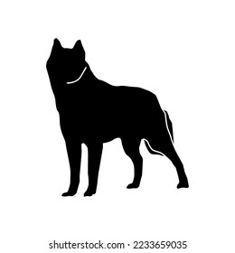 silhouette dog icon or logo isolated sign symbol vector illustration - high quality black style vector icons