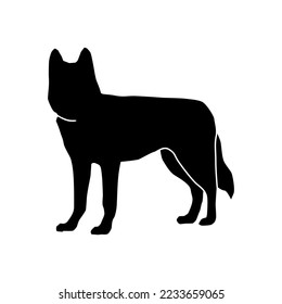 silhouette dog icon or logo isolated sign symbol vector illustration - high quality black style vector icons