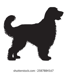 Silhouette of a Dog - Stunning Dog Vector for Creative Projects
