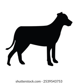 Silhouette dog vector illustration design.