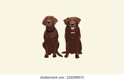 silhouette dog vector logo design