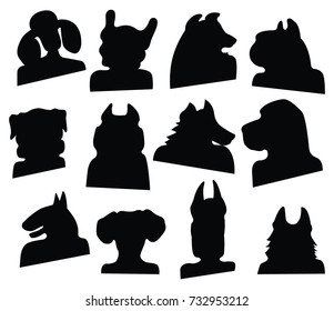 Silhouette of dogs