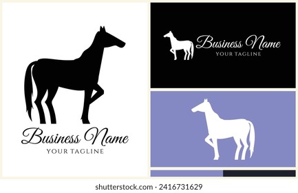 silhouette donkey unicorn horseman equestrian
