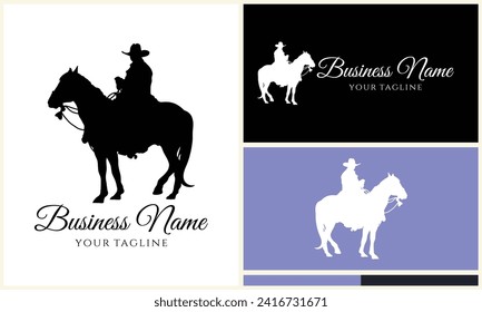 silhouette donkey unicorn horseman equestrian