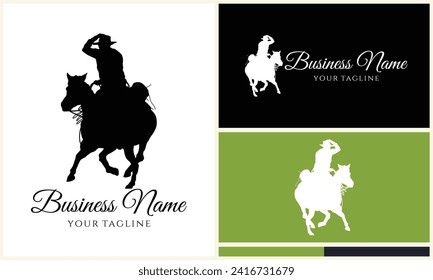 silhouette donkey unicorn horseman equestrian