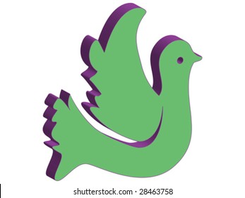 Silhouette of dove