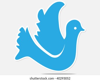  Silhouette of dove