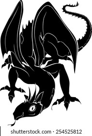 Silhouette of dragon