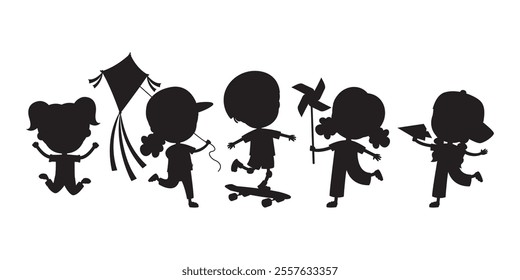 Silhouette Drawing Of Cartoon Characters