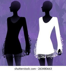 silhouette dress