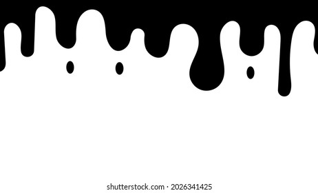 Silhouette Dripping Liquid Splashing Ink Oil Stock Vector (Royalty Free ...