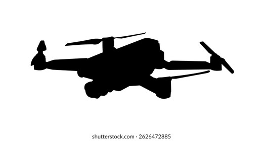 Silhouette einer Drohne - Vektorgrafik