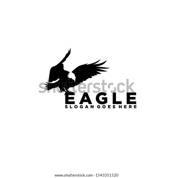 シルエット イーグル タカの鷹 ロゴバードイーグル鷹 ベクターイラスト のベクター画像素材 ロイヤリティフリー