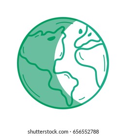 silhouette earth planet to natural ecology care