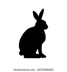 silhouette of a easter bunny
