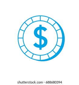 silhouette economy coin cash money currency