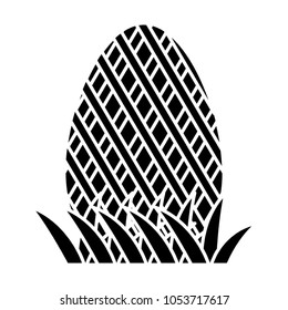 silhouette egg easter figure design decoration