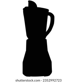 Silhouette of an electric countertop blender