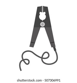 silhouette electric pin with wired