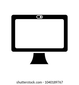 silhouette electronic screen computer technology object