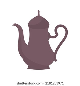 Silhouette eleganter Kaffeekanne