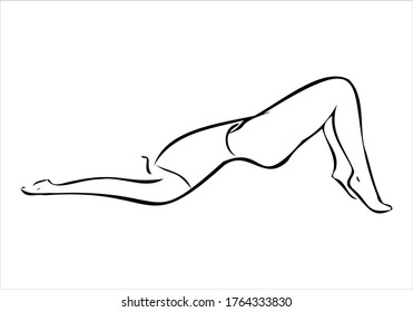 Silhouette de la elegante dama vector.  gráfico con hermoso modelo de chica joven para el diseño. Moda, estilo, juventud, belleza. Logo de una mujer sexy