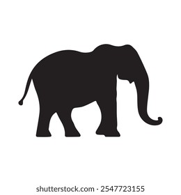 Silhouette elephant vector illustration design.