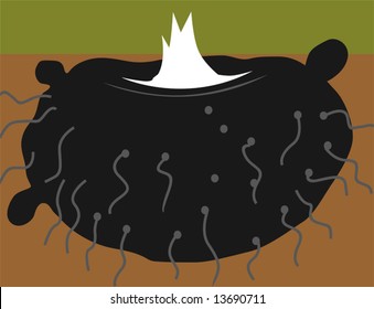 silhouette of an elephant yam	