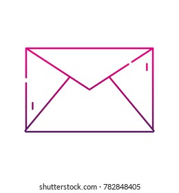 silhouette e-mail letter message text design