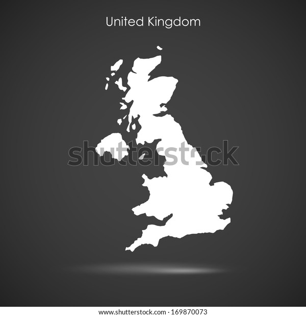 Download Silhouette England Over Grey Background Vector Stock ...