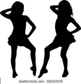 Silhouette enjoy girls