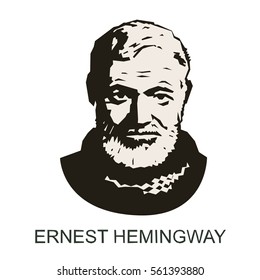 Silhouette Ernest Hemingway