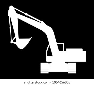 Silhouette the excavate.