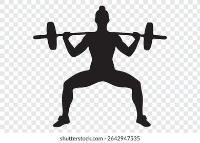 Silhouette exercise fitness gym vector .   Weightlifter Silhouette, Weight Lifting Person Silhouette, Body Builder  Silhouette . eps 10