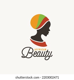 Silhouette von Exotic Beauty Beauty Girl of Africa