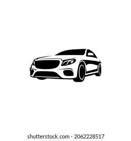 Silhouette Of The Exotic Car, Sport Car, Luxury Car Vector Isolated