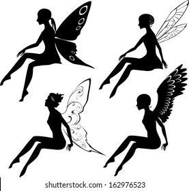 1,800 Sitting fairy silhouette Images, Stock Photos & Vectors ...