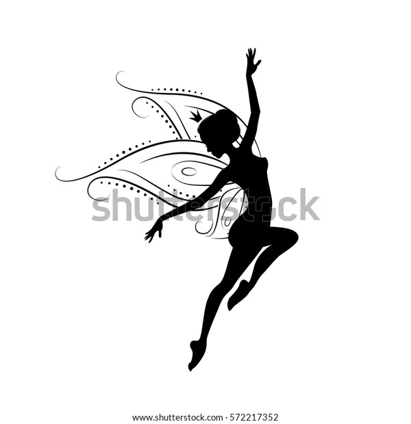 Silhouette Fairy Template Fairy Cut Laser Stock Vector (Royalty Free ...