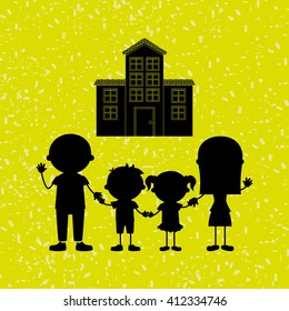 silhouette family design 