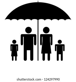Silhouette family. Icon.vector.eps10