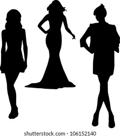 Silhouette fashion girls