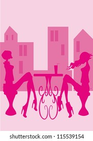 silhouette fashion girls