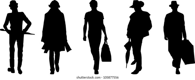 Silhouette fashion men