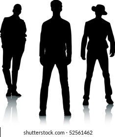 Silhouette fashion men