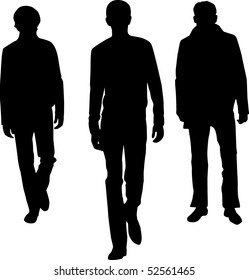 Silhouette fashion men