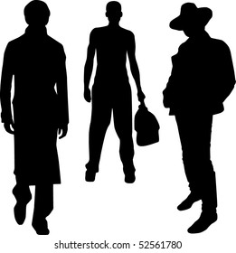 Silhouette fashion men